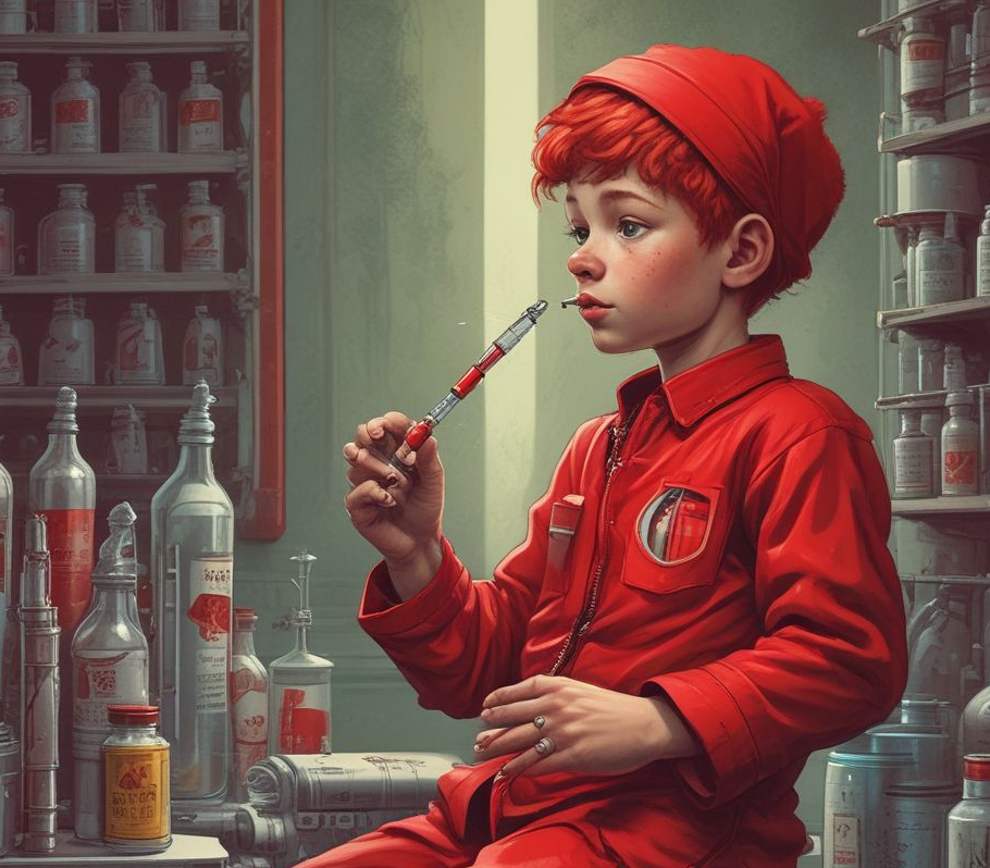 Red Boy Research Syringe