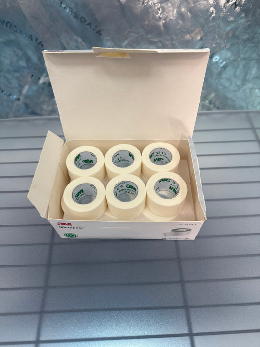 Micro pore Tape 1 in x 10 YD 12 Rolls/Carton
