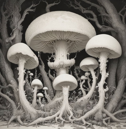 Mexican Albino Spore Print