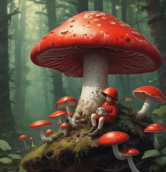 Red Boy Spore Print