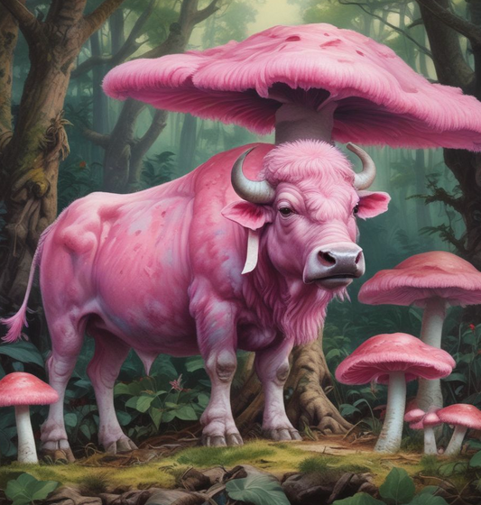 Thai Pink Buffalo Spore Print