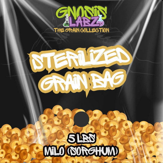 Sterilized Grain Bag 5lb (Milo) - with Injection Port and Filter Patch!