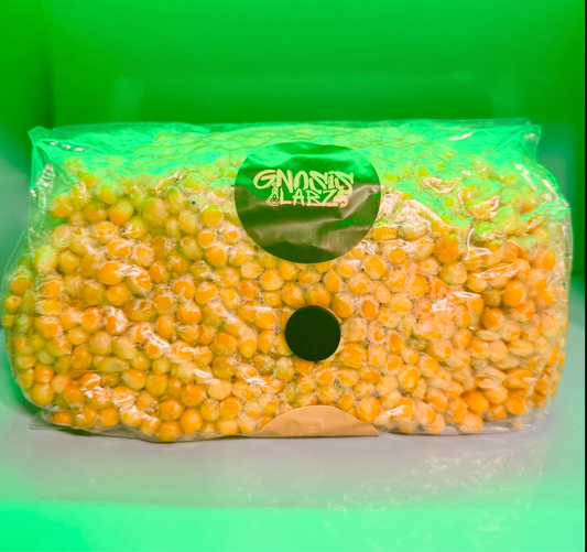 Sterilized Grain Bag 5lb (Drippy Corn) - with Injection Port and Filter Patch!